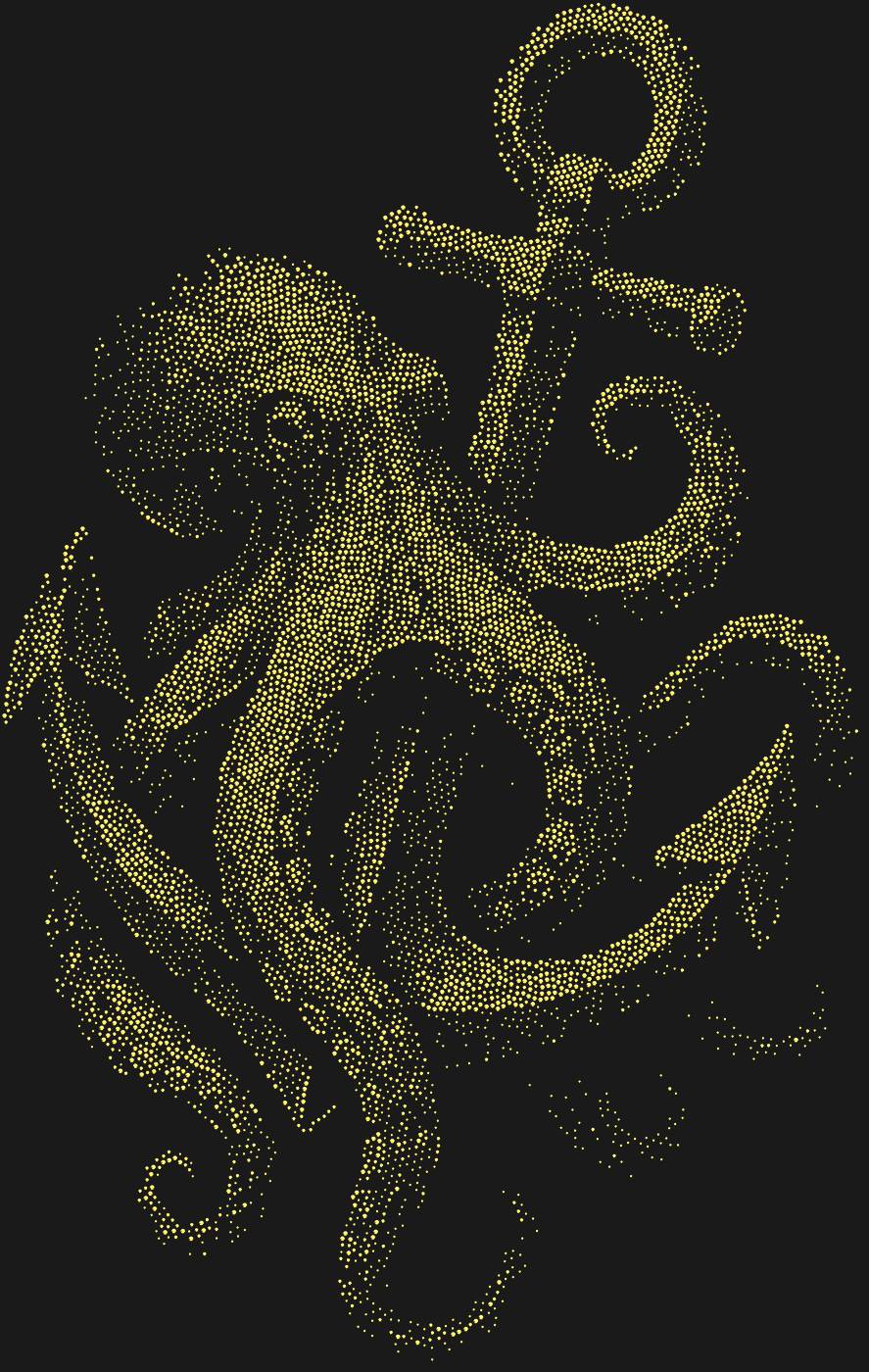 Трафарет Осьминог на якоре — OCTOPUSANCHOR1