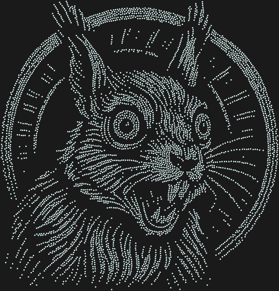 Трафарет Белка в колесе — RHT_SQUIRREL2_SS16_CRYSTAL_AB_DMC