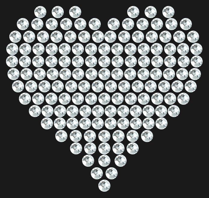 Трафарет Compact heart — RHT_HEART5_SS12_CRYSTAL_CLEAR