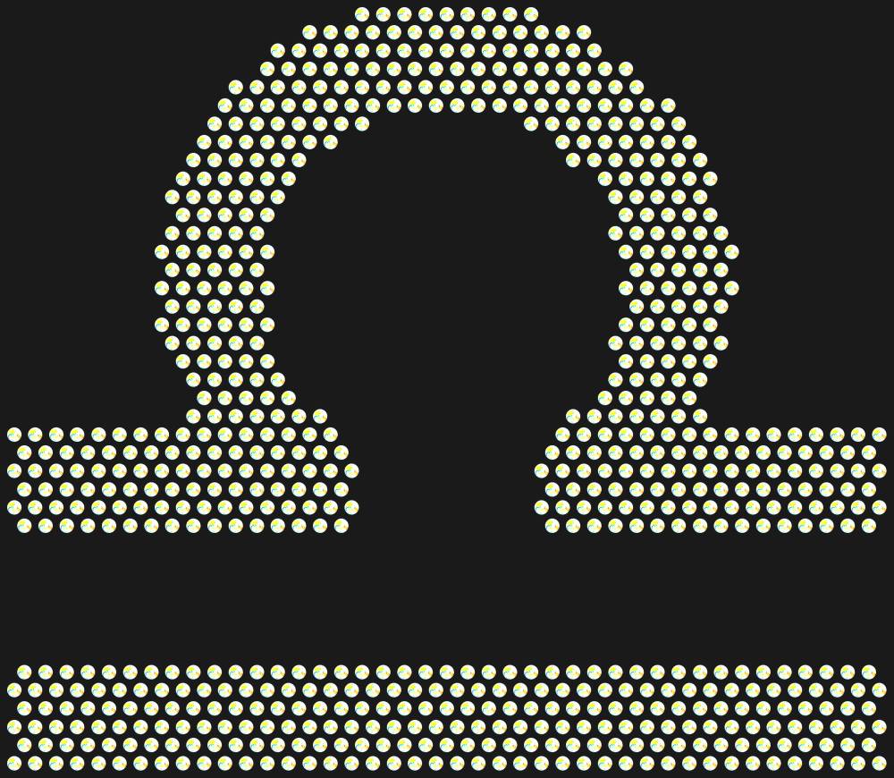 Трафарет Libra zodiac sign — RHT_ZODIACLIBRA1_SS12_CRYSTAL_AB