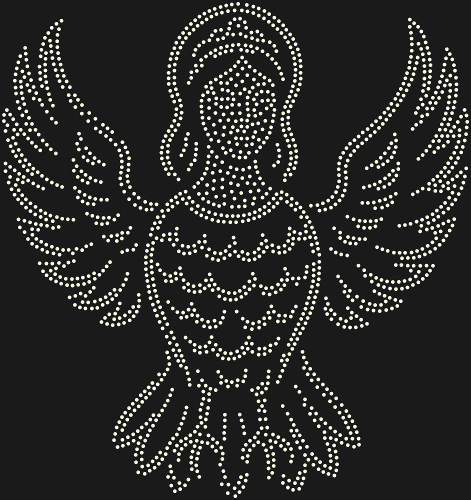 Трафарет Alkonost bird — RHT_ALKONOST1_SS6_CRYSTAL_AB