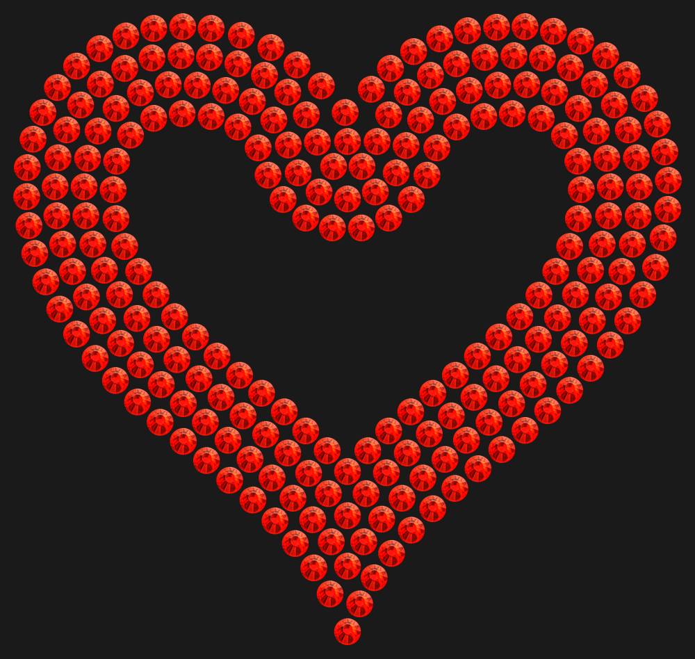 Трафарет Outline heart — RHT_HEART3_SS16_LT_SIAM