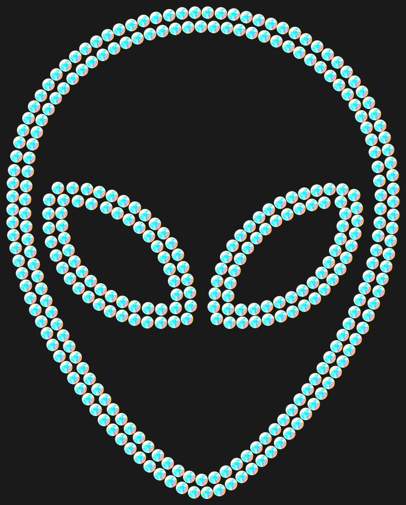 Трафарет Alien — RHT_UFO1_SS10_CRYSTAL_AB_DMC