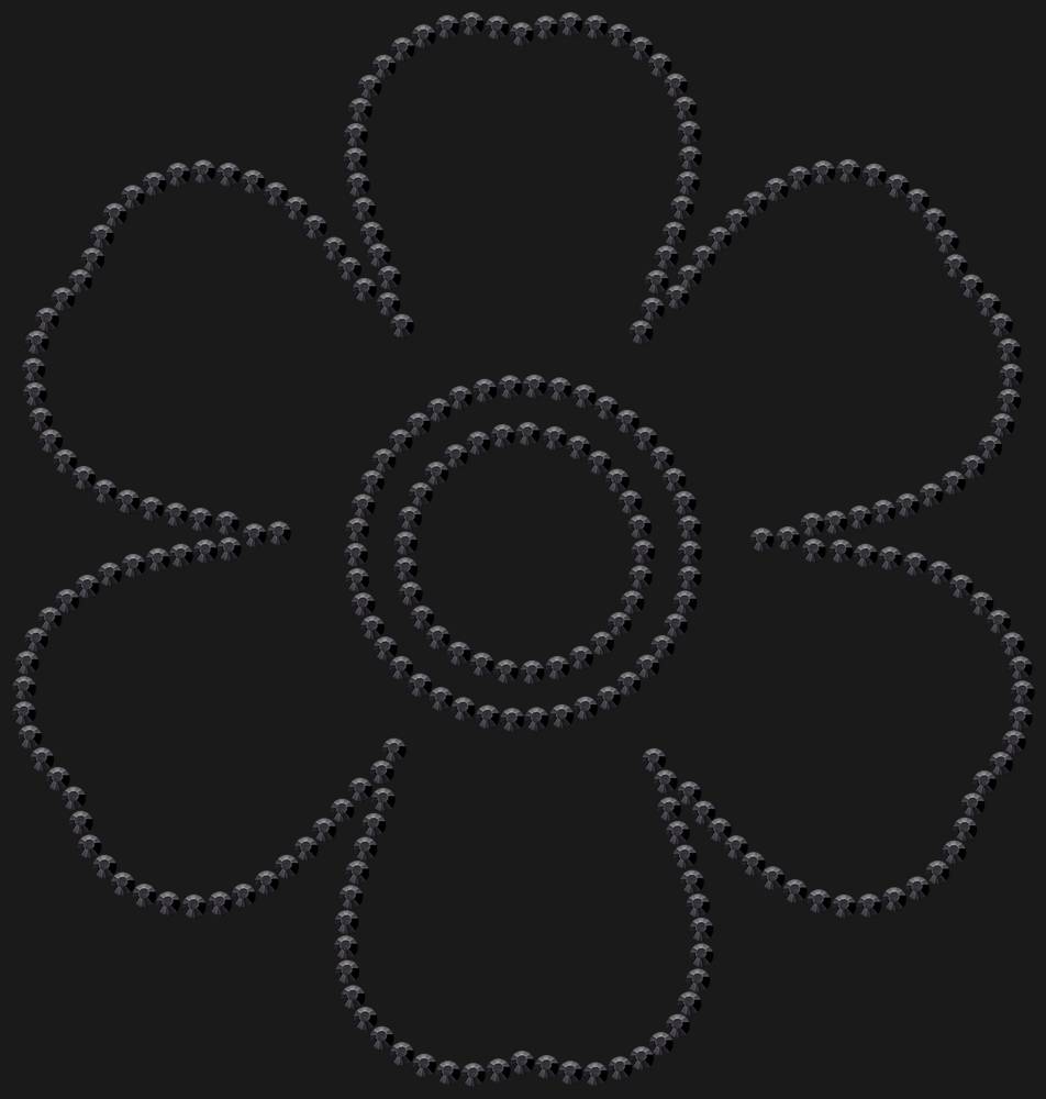 Трафарет Forget-me-not — RHT_FLOWER3_SS10_JET_BLACK