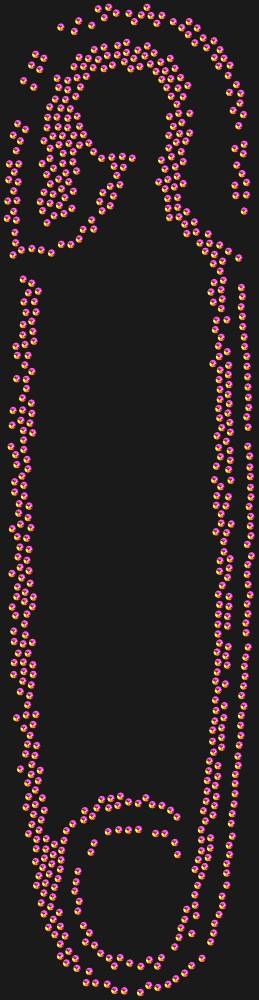Трафарет Safety pin — RHT_SAFETYPIN1_SS16_RAINBOW