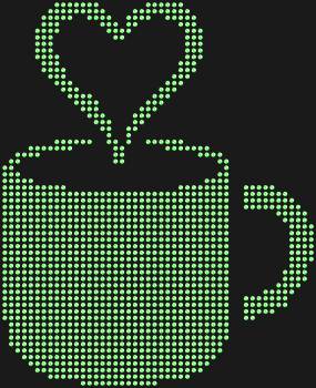 Название: Кружка с паром в форме сердечка