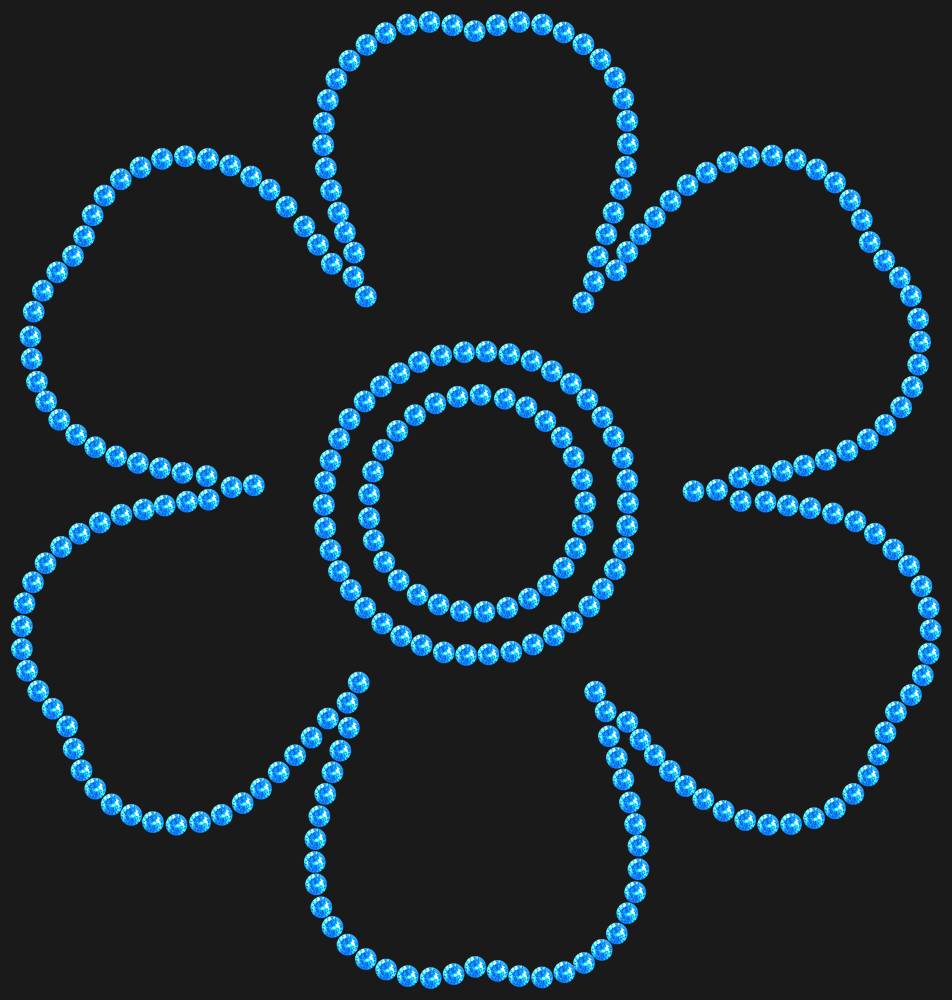 Трафарет Forget-me-not — RHT_FLOWER3_SS10_LT_SAPPHIRE