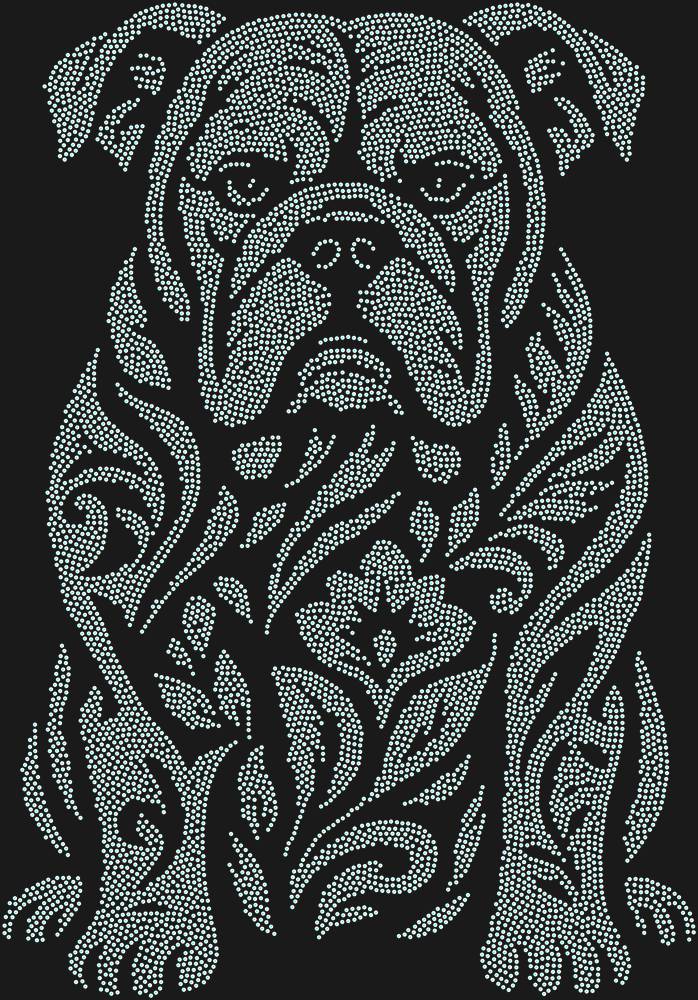 Трафарет Bulldog — RHT_BULLDOG1_SS4_CRYSTAL_AB_DMC