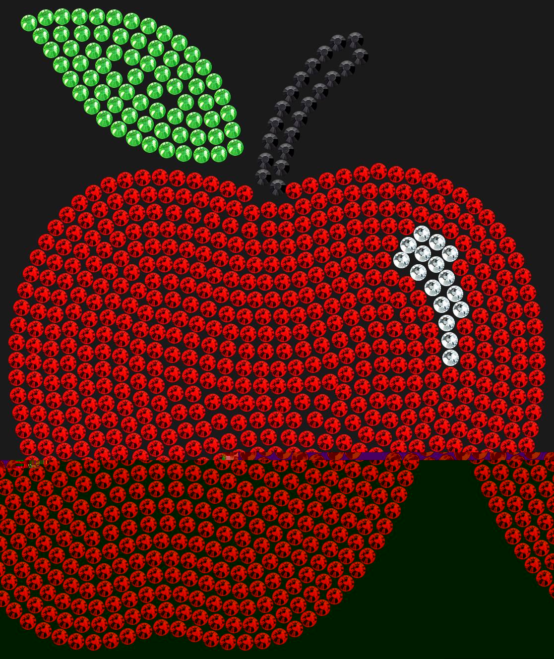 Трафарет Apple (in four colors) — APPLE1C