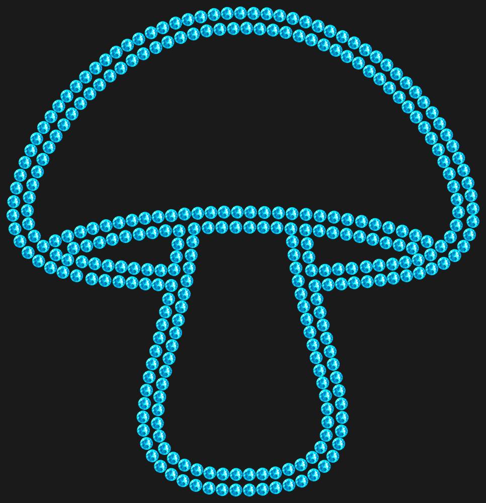 Трафарет Mushroom — RHT_MUSHROOM1_SS10_AQUAMARINE