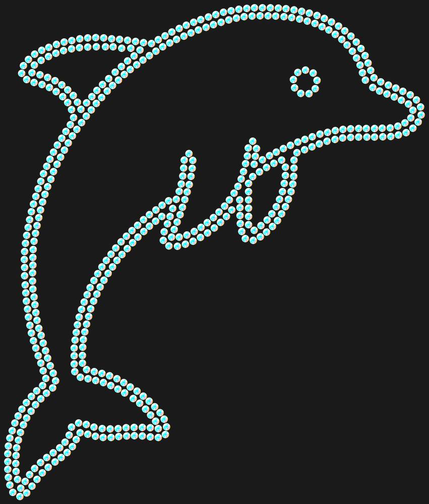 Трафарет Dolphin — RHT_DOLPHIN1_SS6_CRYSTAL_AB_DMC