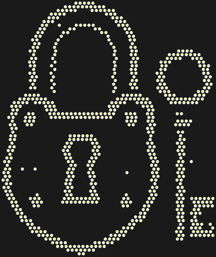 Трафарет Lock and key — RHT_LOCKKEY1_SS12_CRYSTAL_AB