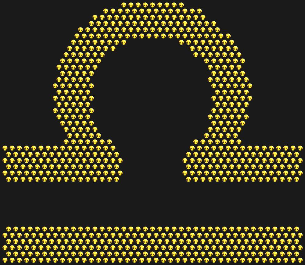 Трафарет Libra zodiac sign — RHT_ZODIACLIBRA1_SS10_GOLD