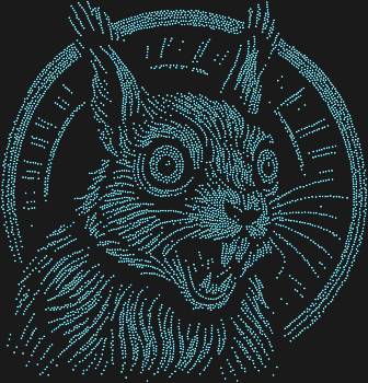 Original stencil for rhinestones "Squirrel in a wheel." 5543 rhinestones. Absurdity and energy in their purest form - this design will definitely add brightness and character to any item.