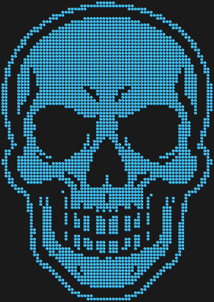 Трафарет Skull — RHT_SKULL1_SS10_LT_SAPPHIRE