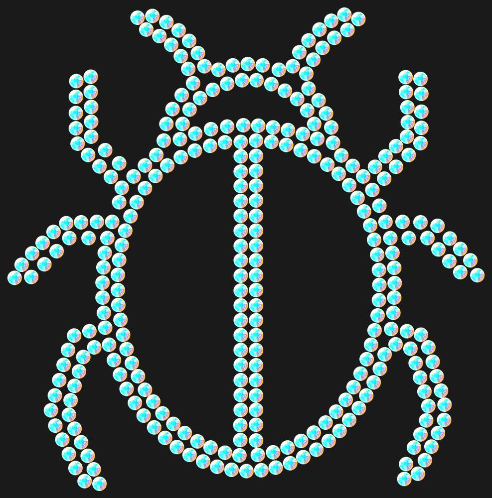 Трафарет Beetle — RHT_BEATLE1_SS10_CRYSTAL_AB_DMC