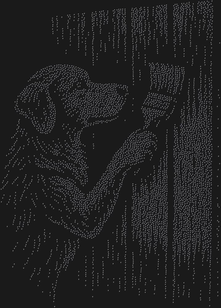 Трафарет Собака красит забор — RHT_DOG7_SS8_JET_BLACK