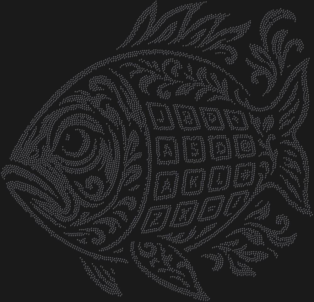 Трафарет Рыба Клава — RHT_FISHKEYB1_SS10_JET_BLACK
