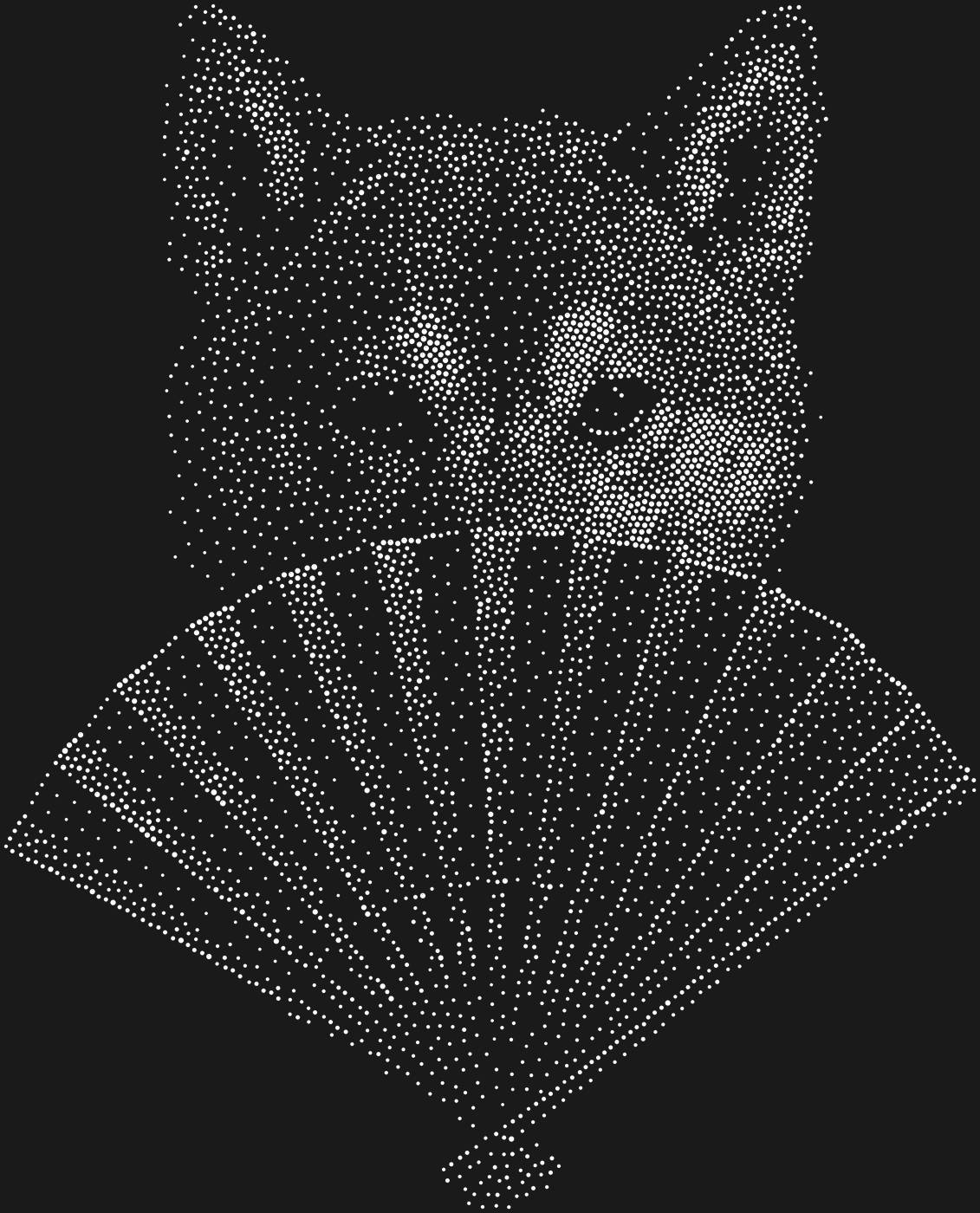 Трафарет Сиба-ину с веером — SHIBAMYSTERY1