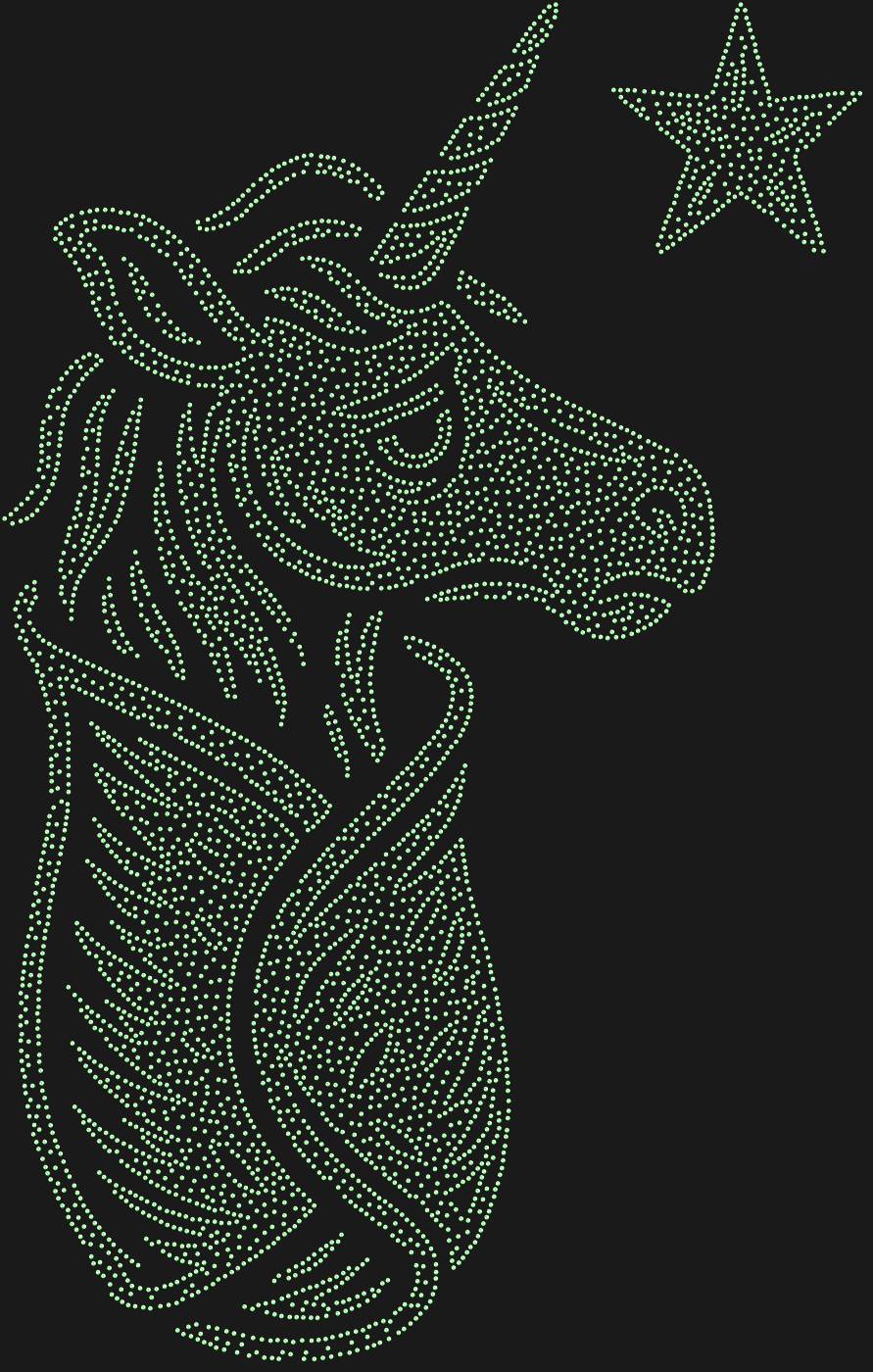Трафарет Единорог в лаваше — UNICORNLAVASH1