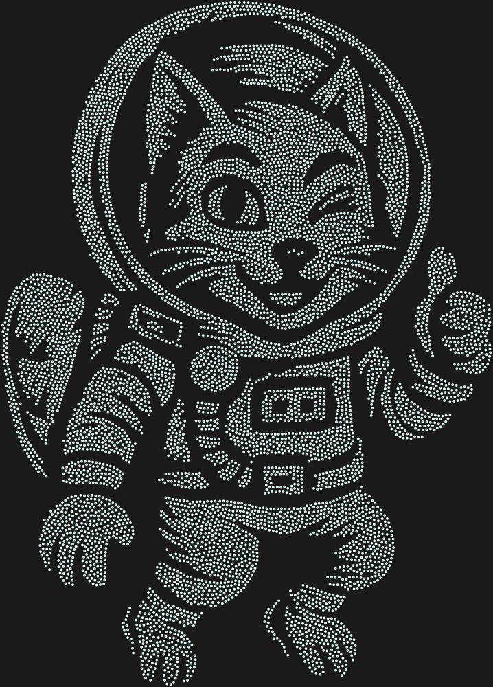 Трафарет A cat in space — RHT_CATSPACE1_SS8_CRYSTAL_AB_DMC