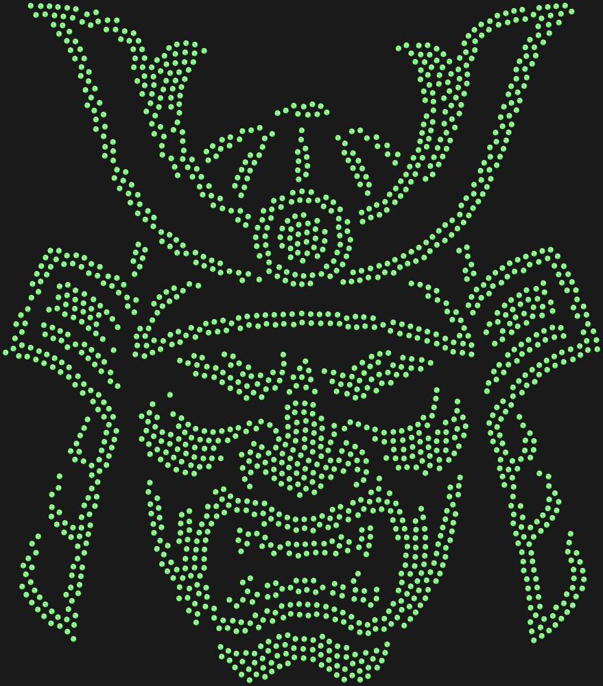 Трафарет Samurai mask — RHT_SAMURAI2_SS16_LT_PERIDOT