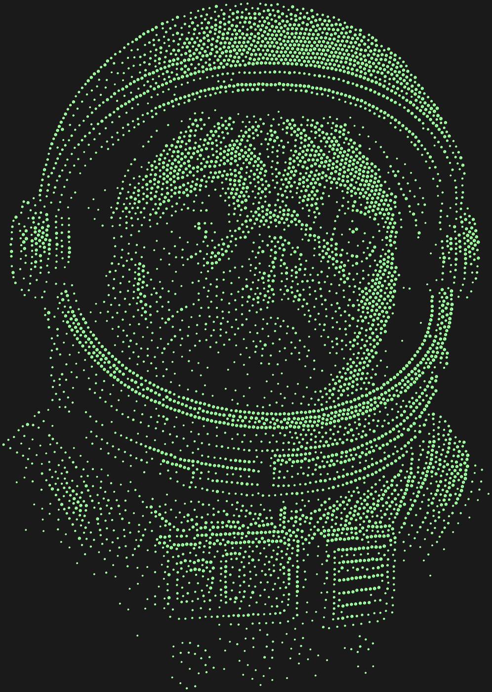 Трафарет Мопс-космонавт — PUGCOSMOS1