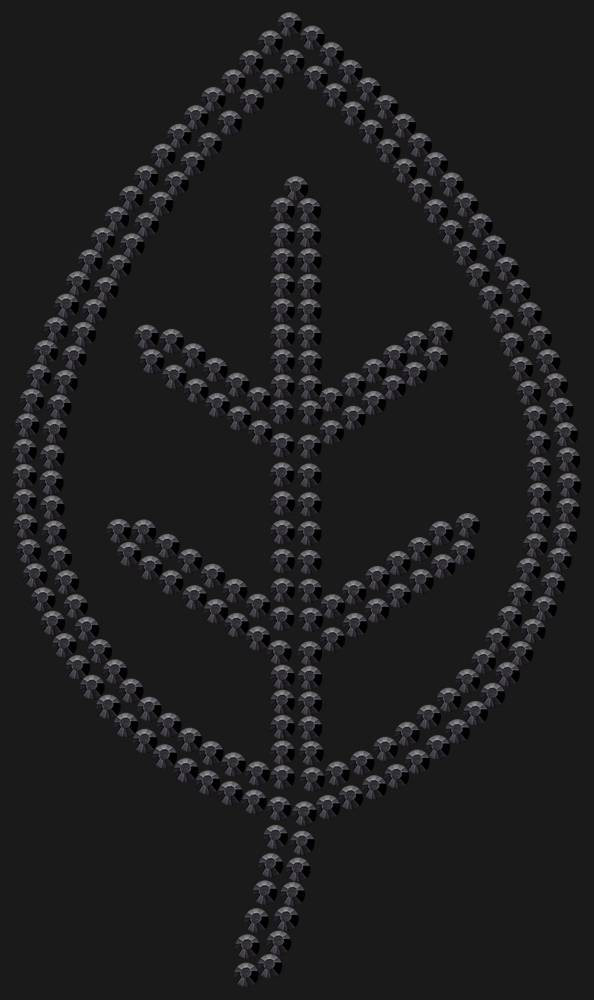 Трафарет Leaflet — RHT_LEAF1_SS16_JET_BLACK