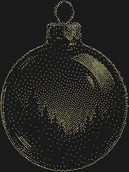 Рисунок из страз по номерам Ёлочный шар с отражающимся лесом, сияющий 2053 искрами, словно замершая зимняя сказка, приглашает окунуться в волшебство, где каждый блик – это шепот рождественской ночи.