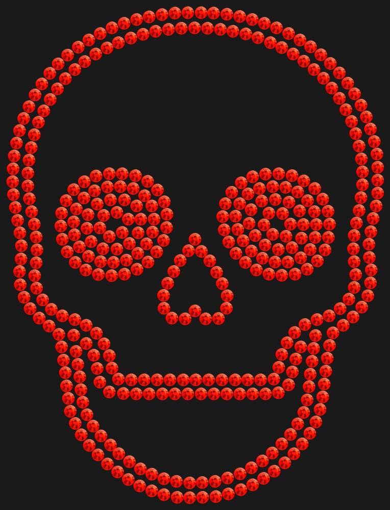 Трафарет Skull — RHT_SCULL2_SS10_LT_SIAM