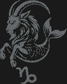 Рисунок из страз «Знак зодиака Козерог» — 3180 сверкающих граней, чтобы запечатлеть могущество и стойкость вашей души, рождённой под счастливой звездой.