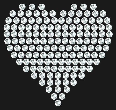 Трафарет Compact heart — RHT_HEART5_SS6_CRYSTAL_CLEAR