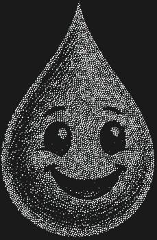 Рисунок из страз по номерам «Капля» — это 4165 сверкающих искр, которые превратят стилизованную каплю дождя в источник радостного света и улыбок на вашем холсте.