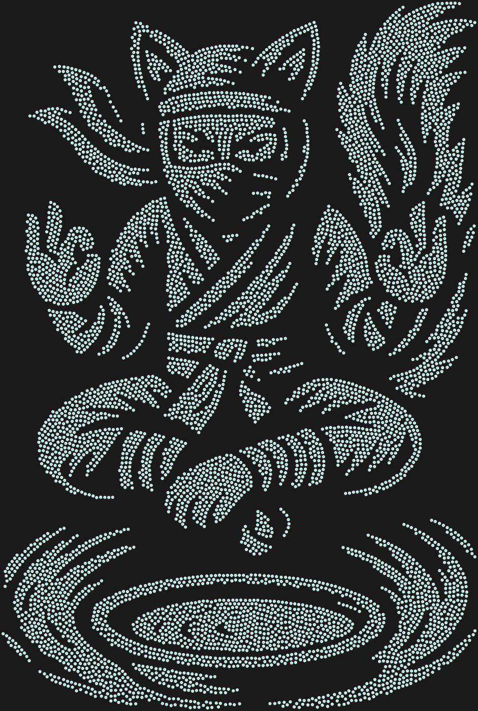 Трафарет Кот-ниндзя — CATNINJA1