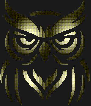 Рисунок из страз «Недовольная сова» в обрамлении 2643 сверкающих страз — это глубокий взгляд мудрости, воплощённый в каждом блестящем блике, притягивающий к себе тайну и восторг.