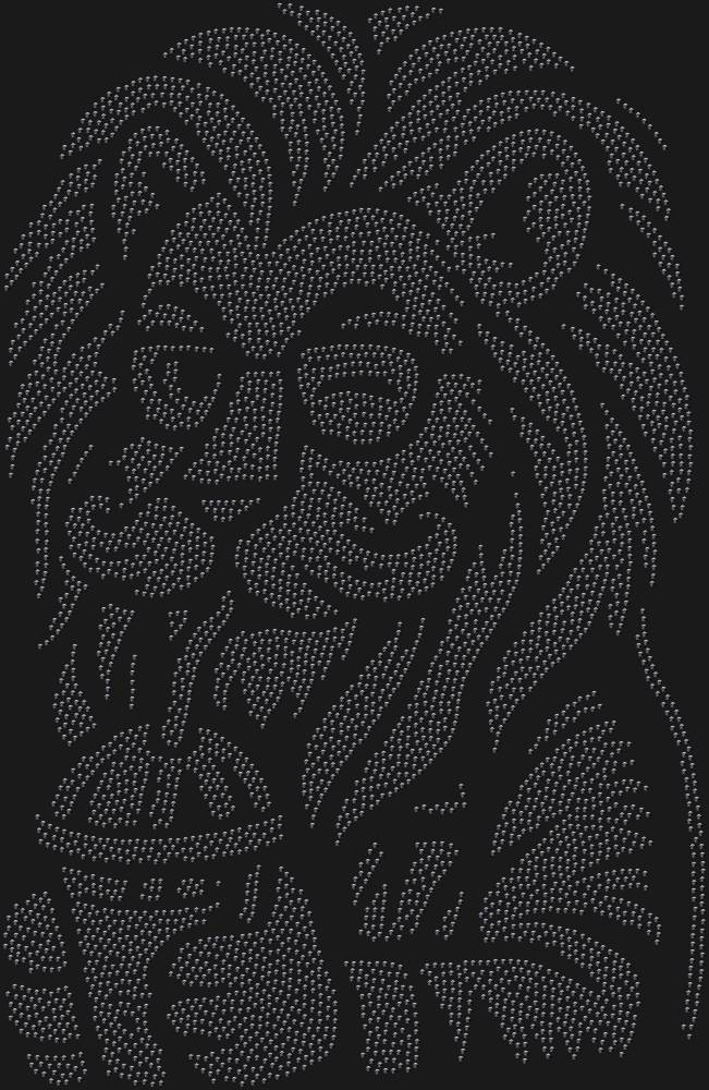 Трафарет Лев-хипстер — RHT_LIONHIPSTER1_SS8_JET_BLACK