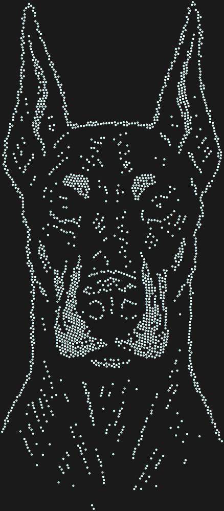 Трафарет Doberman — RHT_DOBERMAN1_SS16_CRYSTAL_AB_DMC