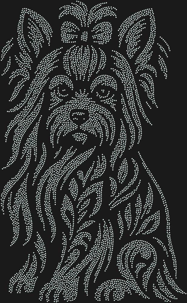Трафарет Yorkshire Terrier — RHT_YORKSHIRETERRIER1_SS3_CRYSTAL_AB_DMC