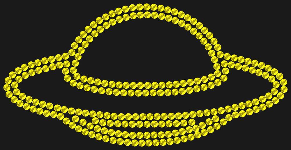 Трафарет Flying saucer — RHT_UFO3_SS16_CITRINE