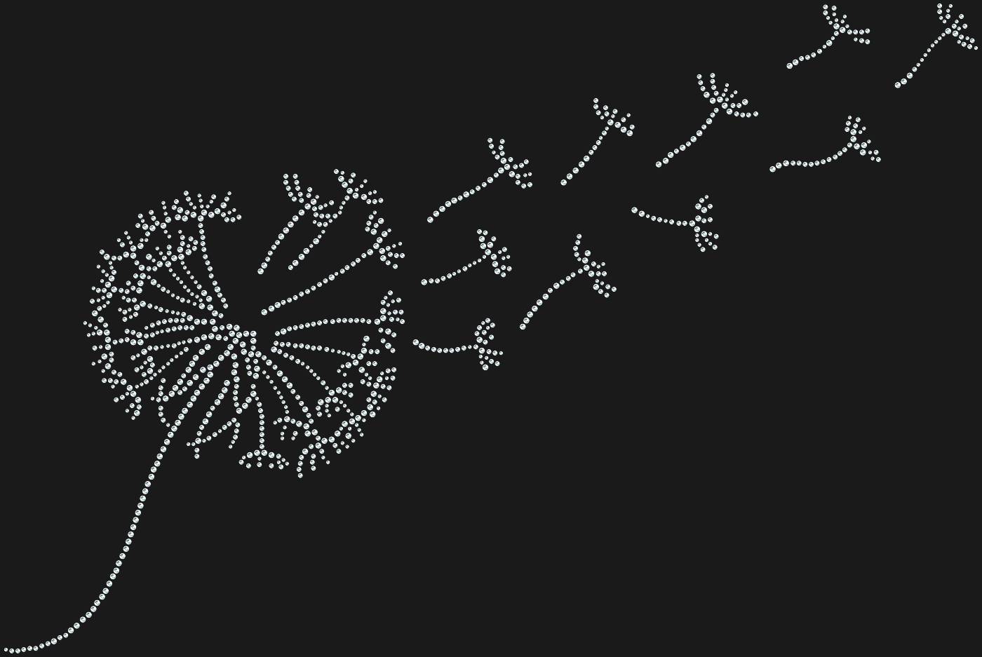 Трафарет Одуванчик на ветру — DANDELIONWIND1