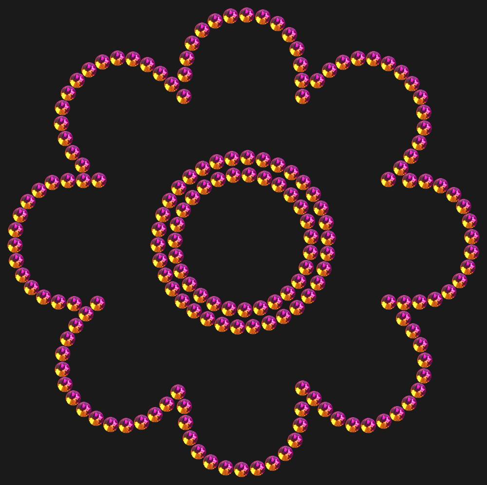 Трафарет Flower — RHT_FLOWER1_SS16_RAINBOW