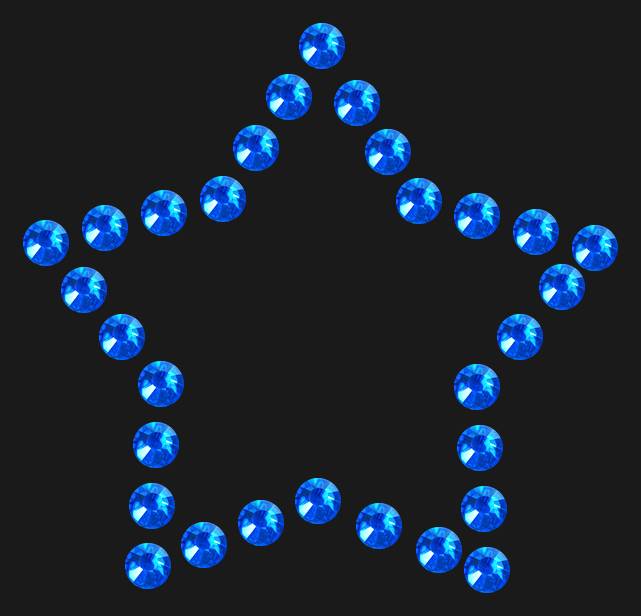 Трафарет Mini star contour — RHT_STAR4_SS16_SAPPHIRE