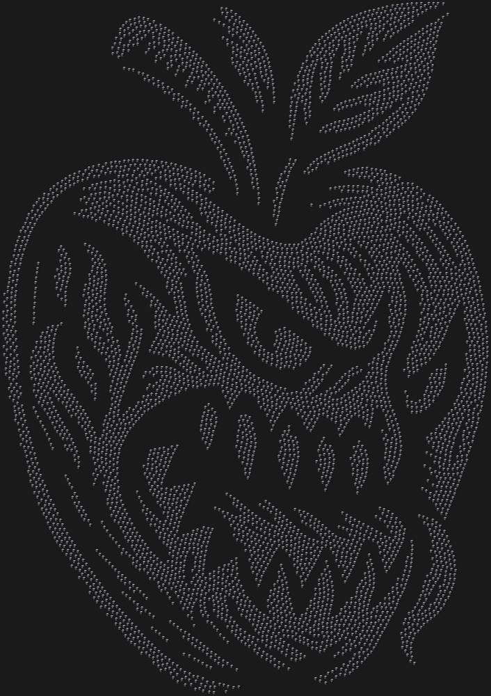 Трафарет Яблоко монстр — RHT_APPLEMONSTER1_SS6_JET_BLACK