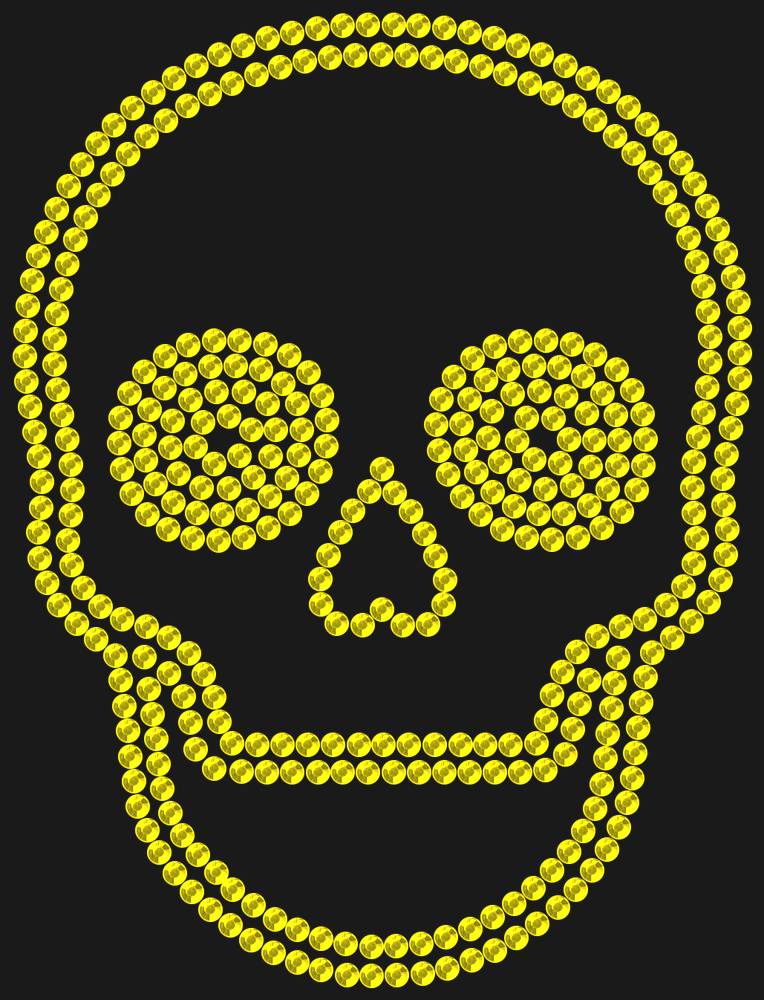 Трафарет Skull — RHT_SCULL2_SS10_CITRINE