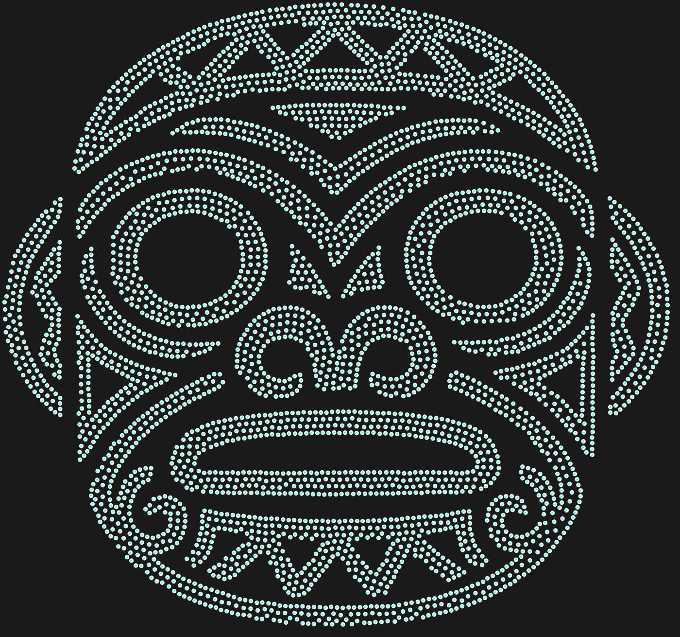 Трафарет Маска Тето из Новой Каледонии — MASKTETO1