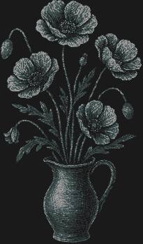 Трафарет из страз «Букет маков», сияющий 15480 искрами, превратит любую вещь в цветущее поле, где каждый лепесток хранит свою тайну и трепетное волшебство.