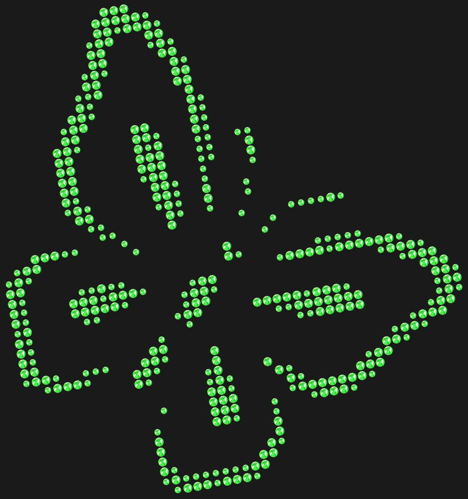 Трафарет Butterfly — RHT_BUTTERFLY3_MULTY_LT_PERIDOT