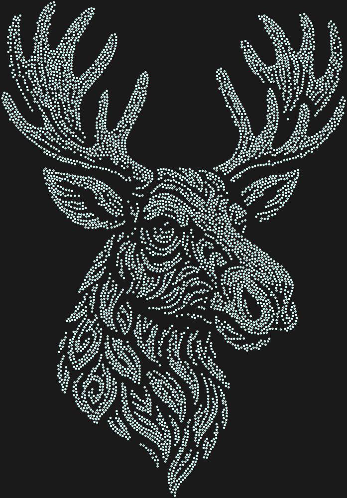 Трафарет Лось — RHT_ELK1_SS10_CRYSTAL_AB_DMC