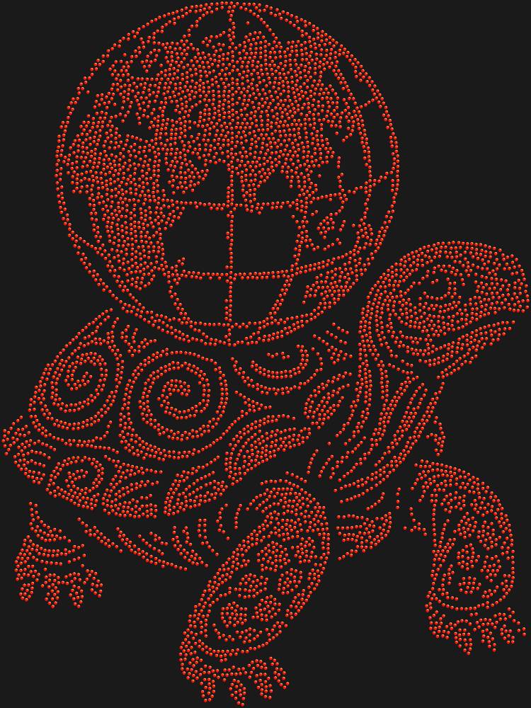 Трафарет Черепаха, держащая земной шар — RHT_TURTLE3_SS16_LT_SIAM