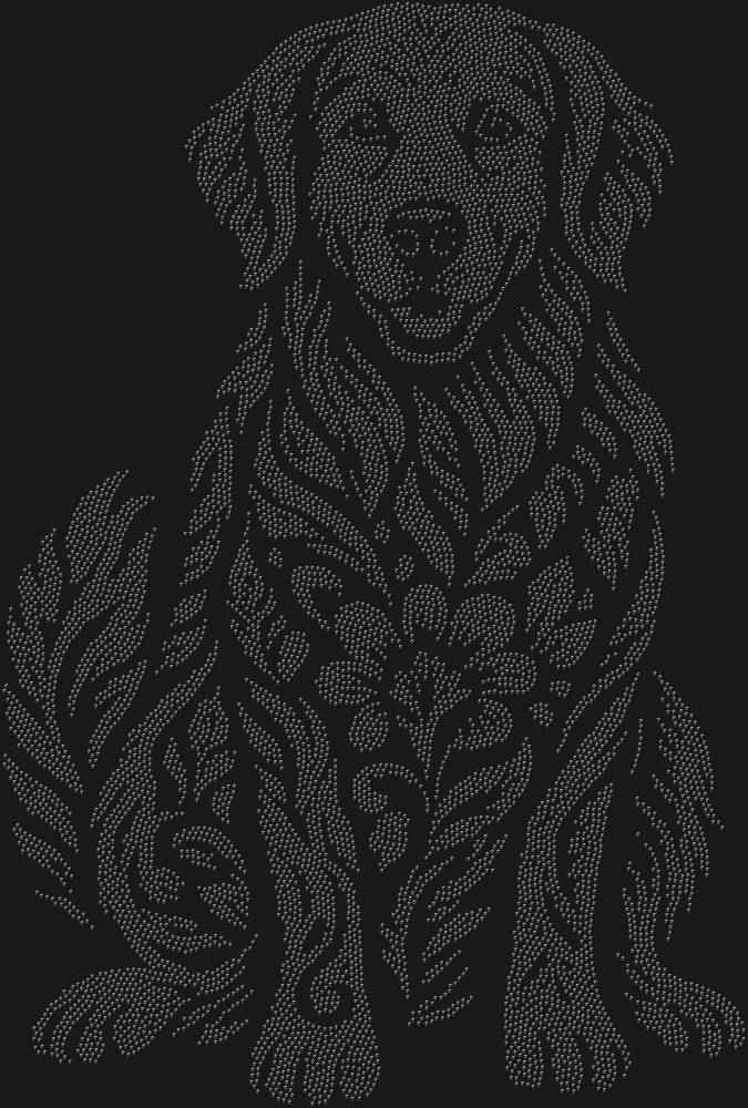Трафарет Золотистый ретривер — RHT_GOLDENRETRIEVER1_SS3_JET_BLACK